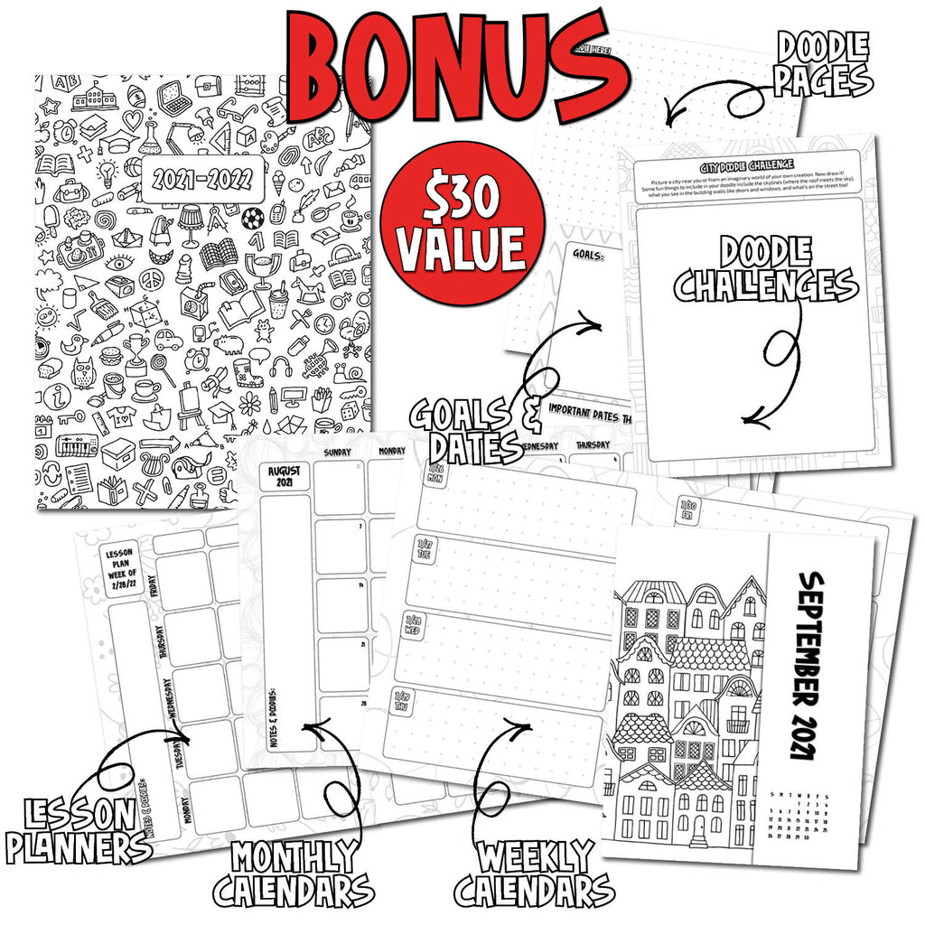 Creative Doodle Weekly Planner
