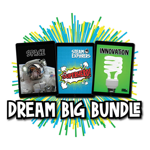 Dream Big Ebook Bundle (Innovation, Space, & Superhero Ebooks) by STEAM Explorers