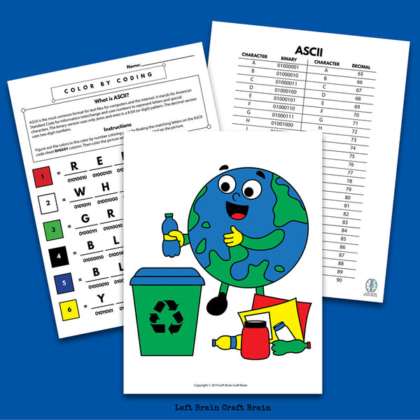 Earth Day Color by Coding