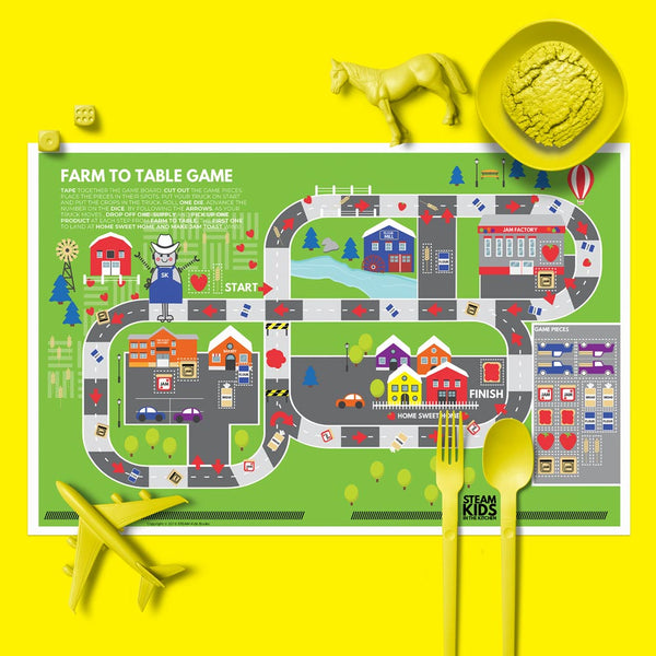 STEAM Kids in the Kitchen Activity Placemats