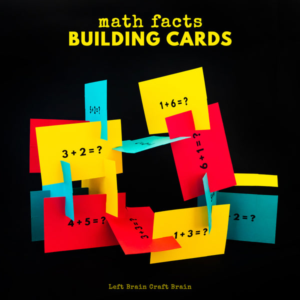Math Building Cards - Single Digit Addition No Regrouping