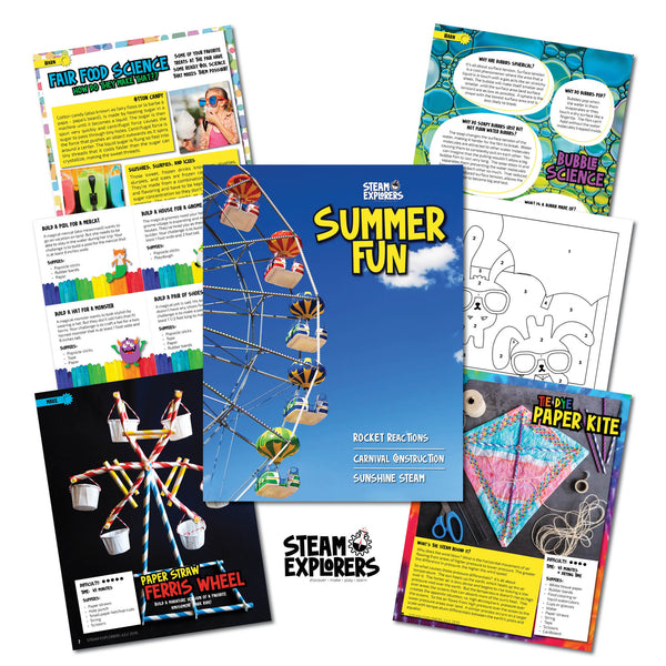 Four Seasons Ebook Bundle (Spring, Summer Fun, Fall, Winter) by STEAM Explorers