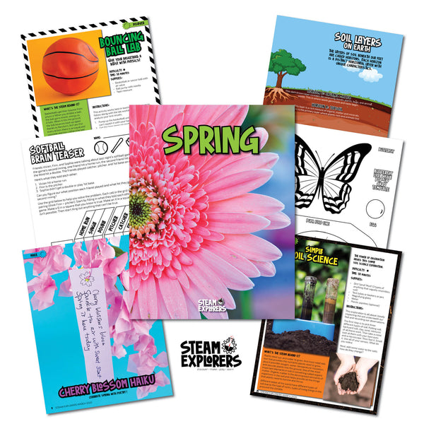 Four Seasons Ebook Bundle (Spring, Summer Fun, Fall, Winter) by STEAM Explorers