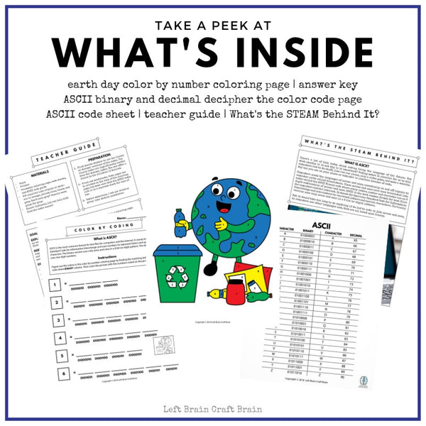 Earth Day Color by Coding
