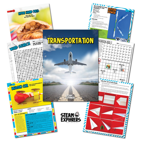 Transportation Ebook Unit Study by STEAM Explorers