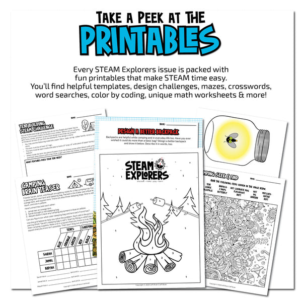 Camping Ebook Unit Study by STEAM Explorers
