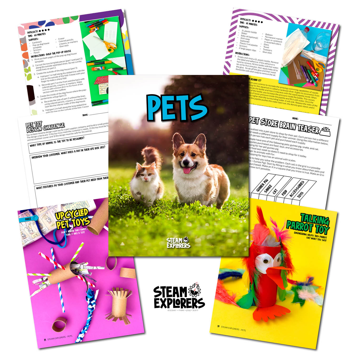 Pets Ebook Unit Study by STEAM Explorers
