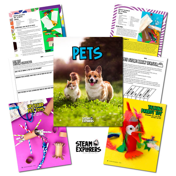Pets Ebook Unit Study by STEAM Explorers