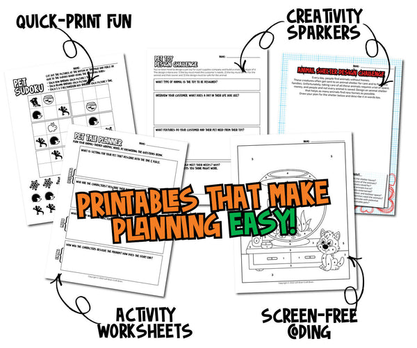 Pets Ebook Unit Study by STEAM Explorers