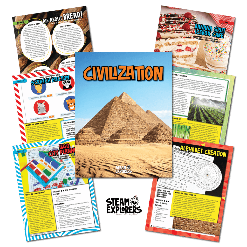Civilization Ebook Unit Study by STEAM Explorers