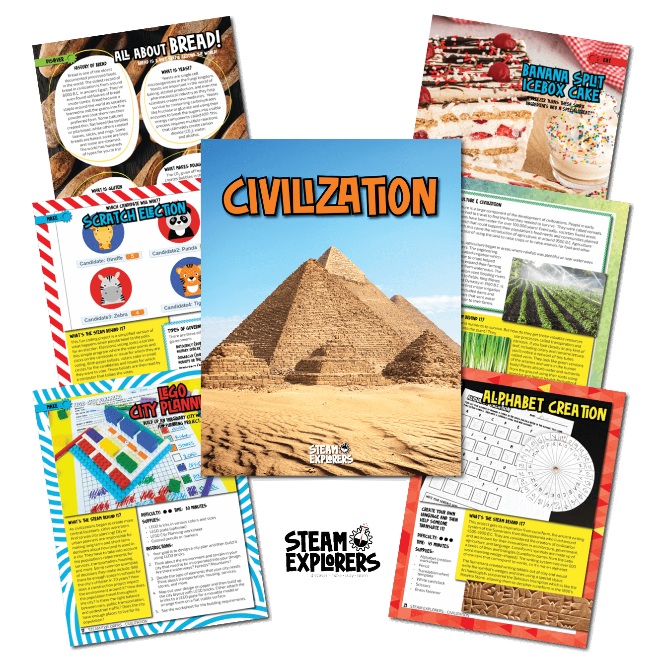 Civilization Ebook Unit Study by STEAM Explorers