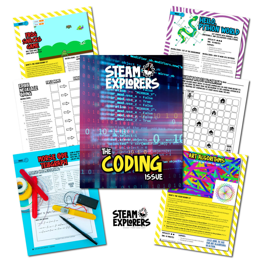 Coding Ebook Unit Study by STEAM Explorers