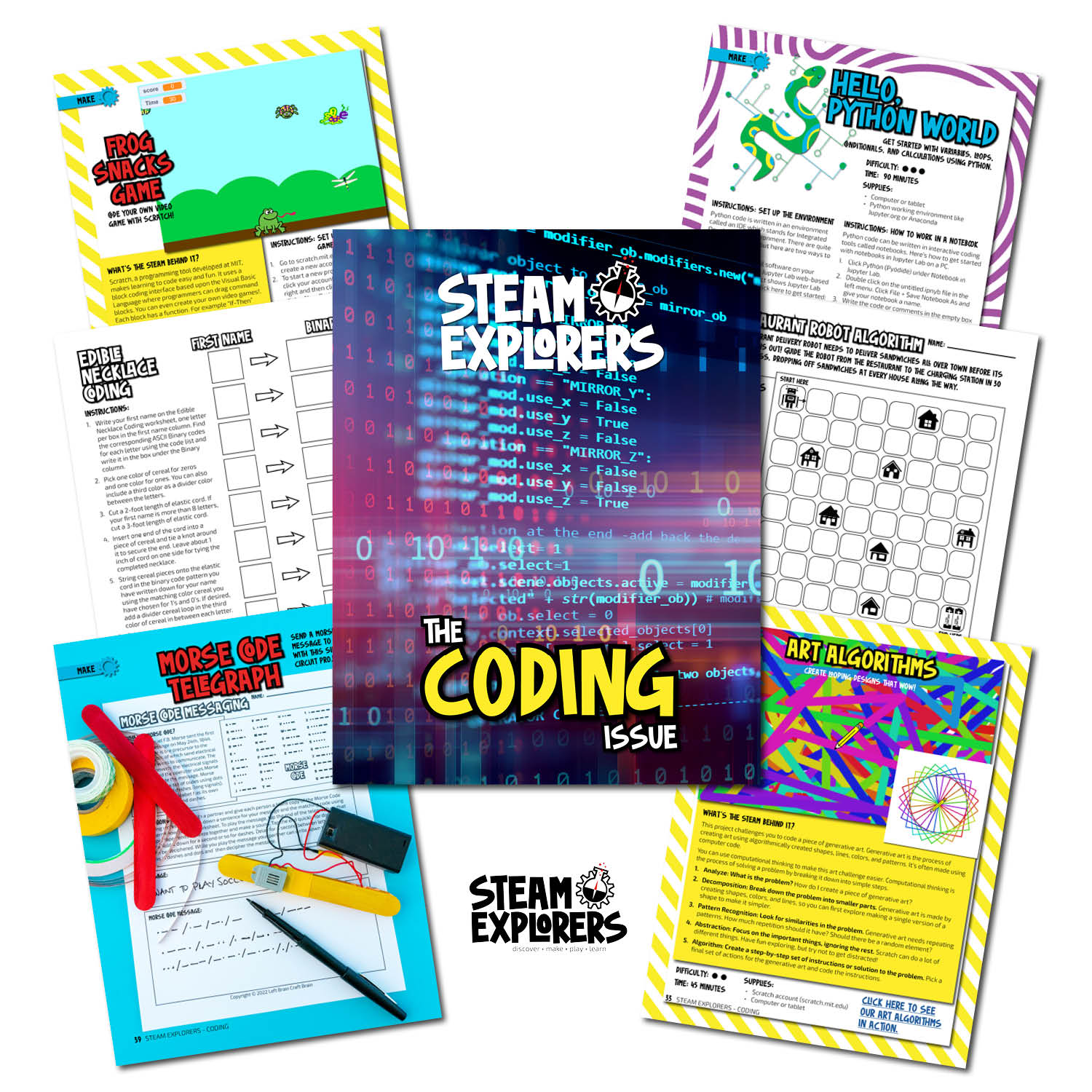 Coding Ebook Unit Study by STEAM Explorers
