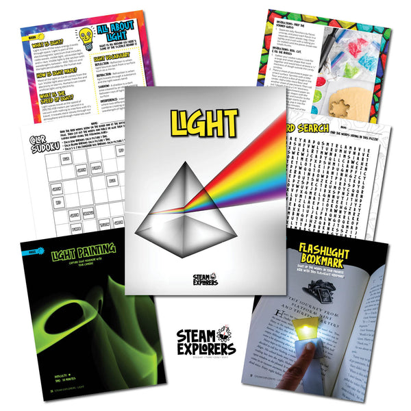 Light Ebook Unit Study by STEAM Explorers