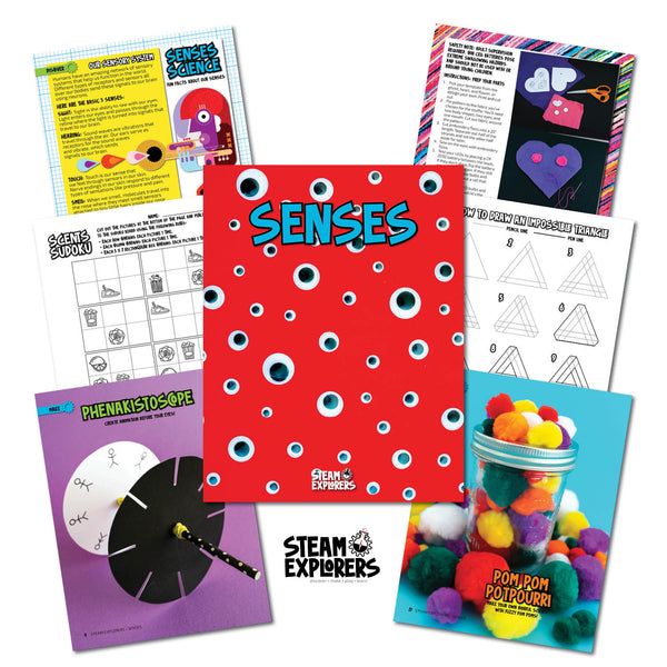 Senses Ebook Unit Study by STEAM Explorers