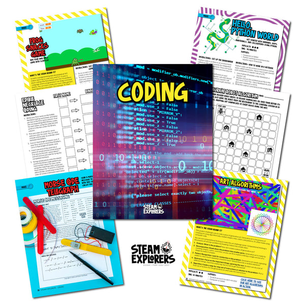 Coding Ebook Unit Study by STEAM Explorers