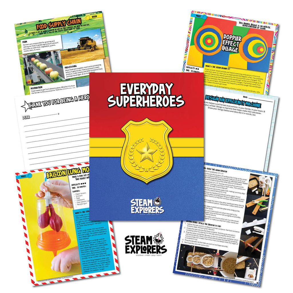 Everyday Superheroes Activity Ebook by STEAM Explorers