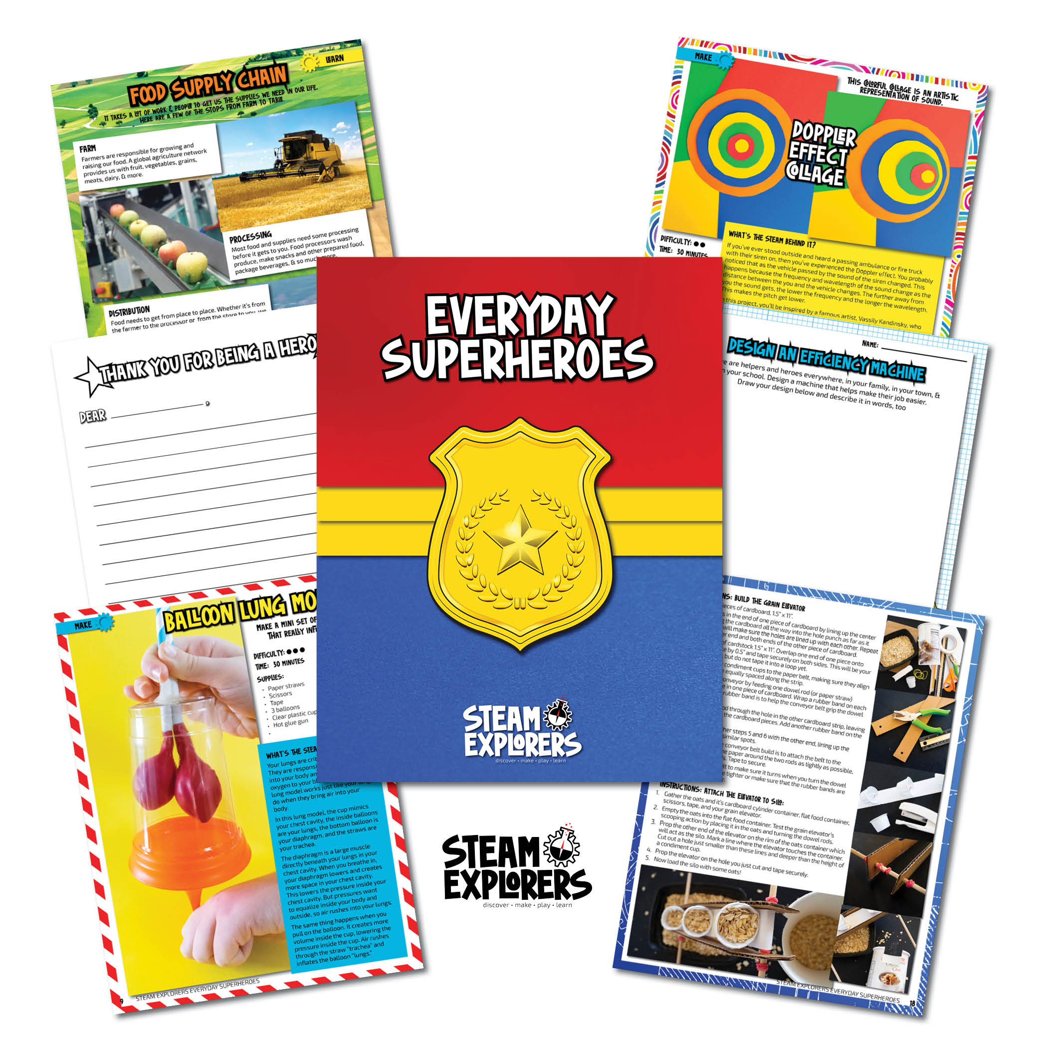 Everyday Superheroes Activity Ebook by STEAM Explorers