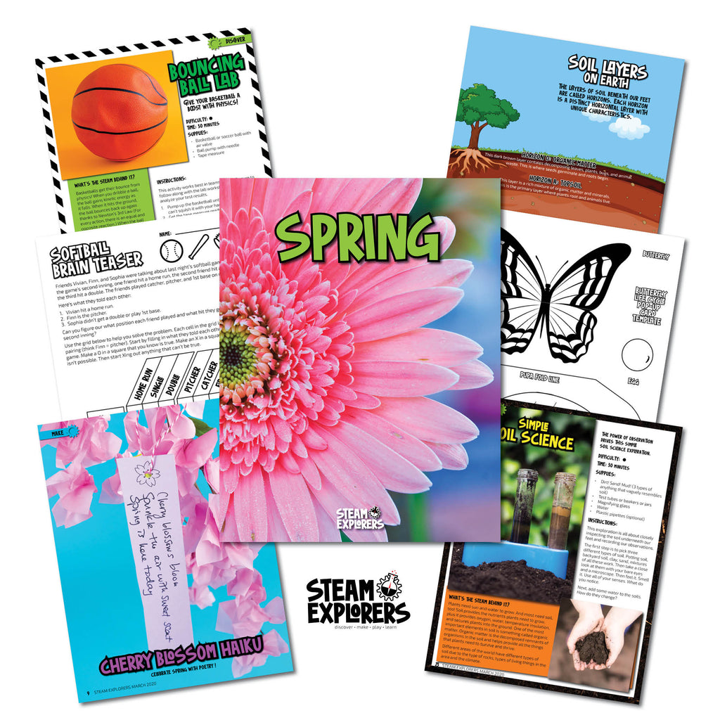 Four Seasons Ebook Bundle (Spring, Summer Fun, Fall, Winter) by STEAM Explorers