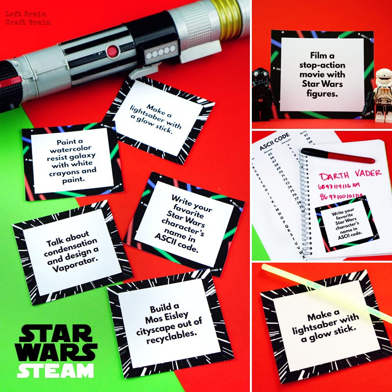 Star Wars STEAM Challenge Cards