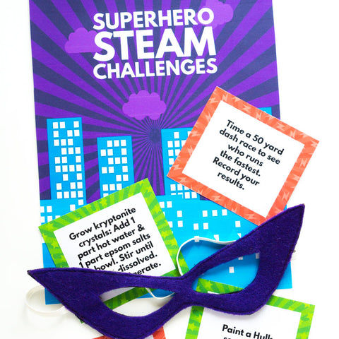 Superhero STEAM Challenge Cards