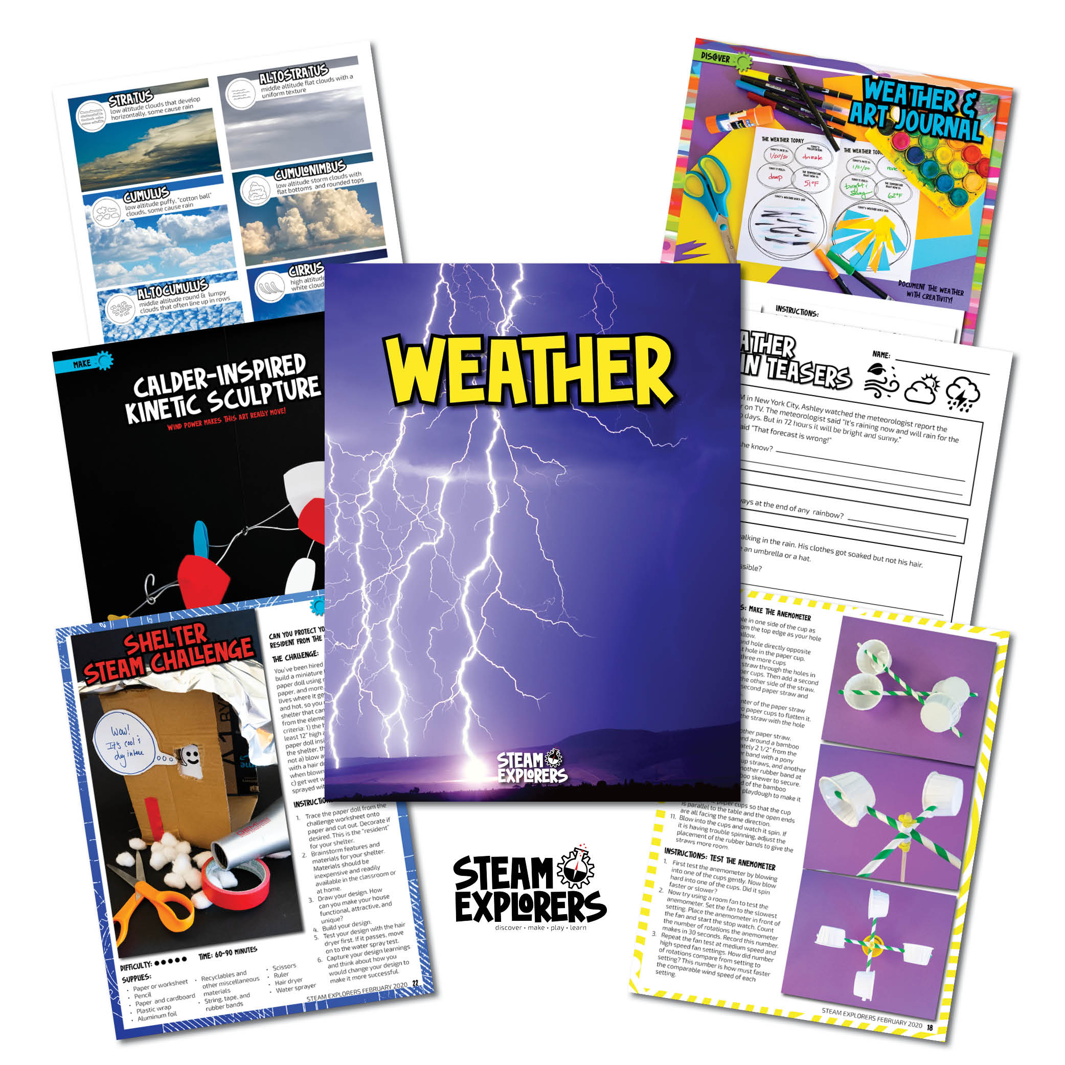 Weather Ebook Unit Study by STEAM Explorers