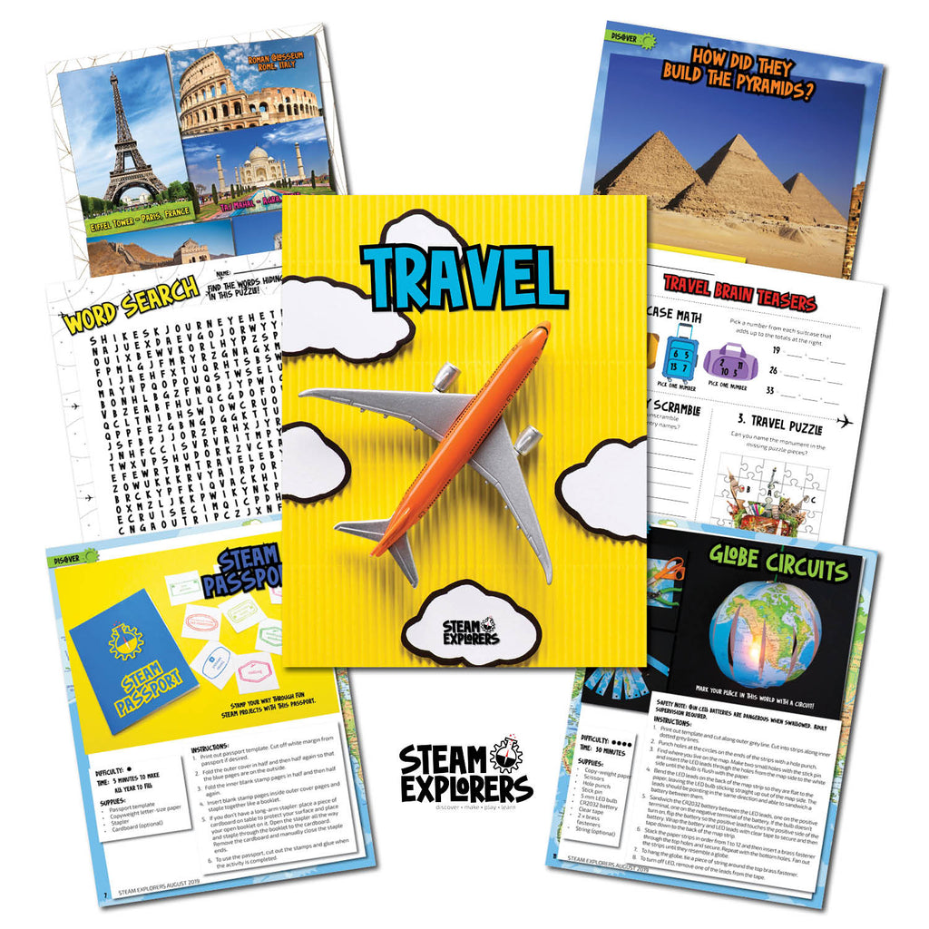 Travel Ebook Unit Study by STEAM Explorers