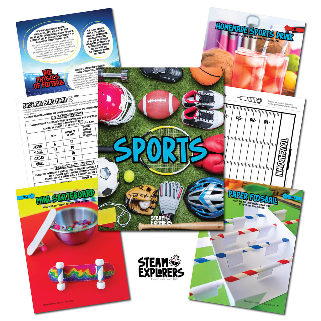 Sports Ebook Unit Study by STEAM Explorers