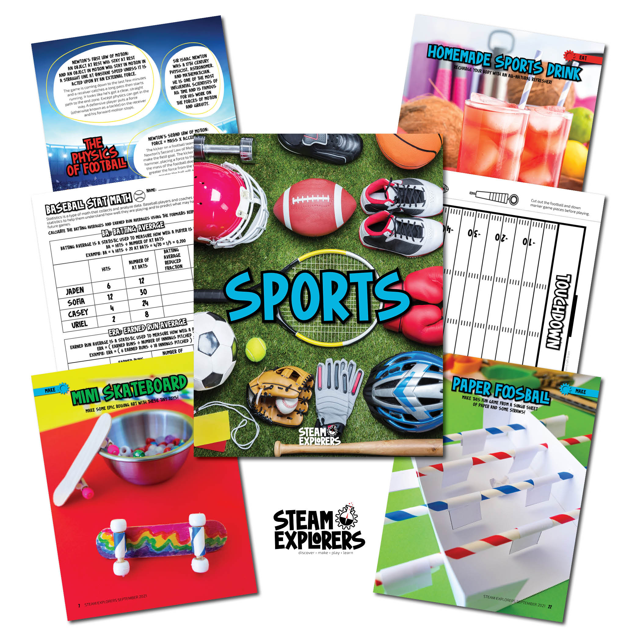 Sports Ebook Unit Study by STEAM Explorers